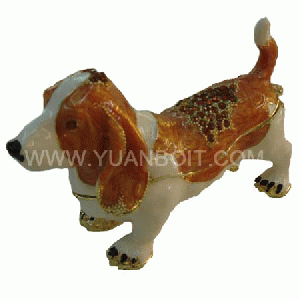 Dog trinket boxes/metal jewelry boxes/decorative boxes